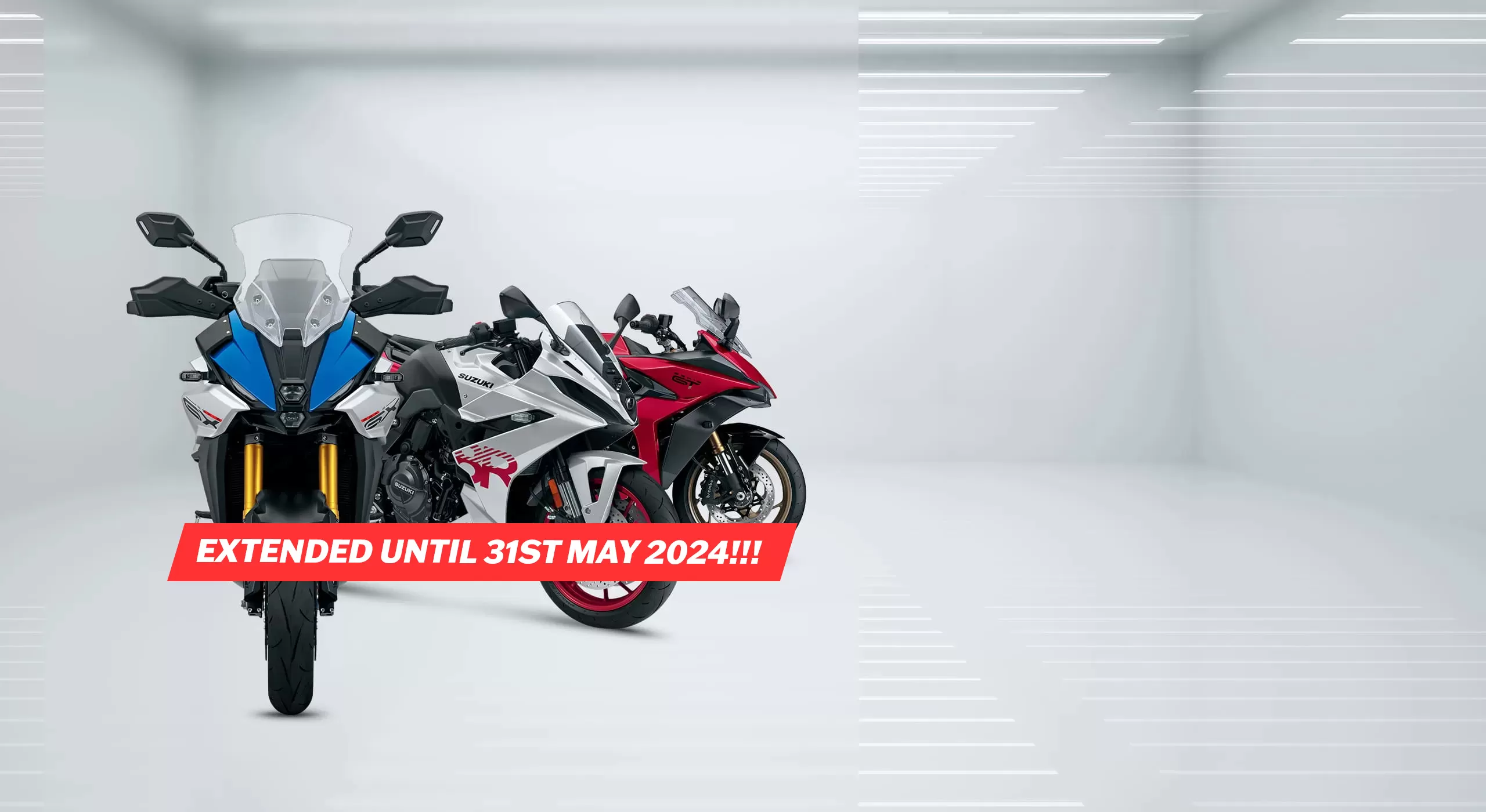 Exclusive Suzuki Spring Offer. Purchase a new Suzuki and get your first 3 services free at Frasers Motorcycles