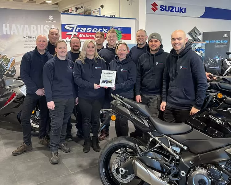 Thumbnail for Frasers Motorcycles Suzuki Best Sales Growth for 2022